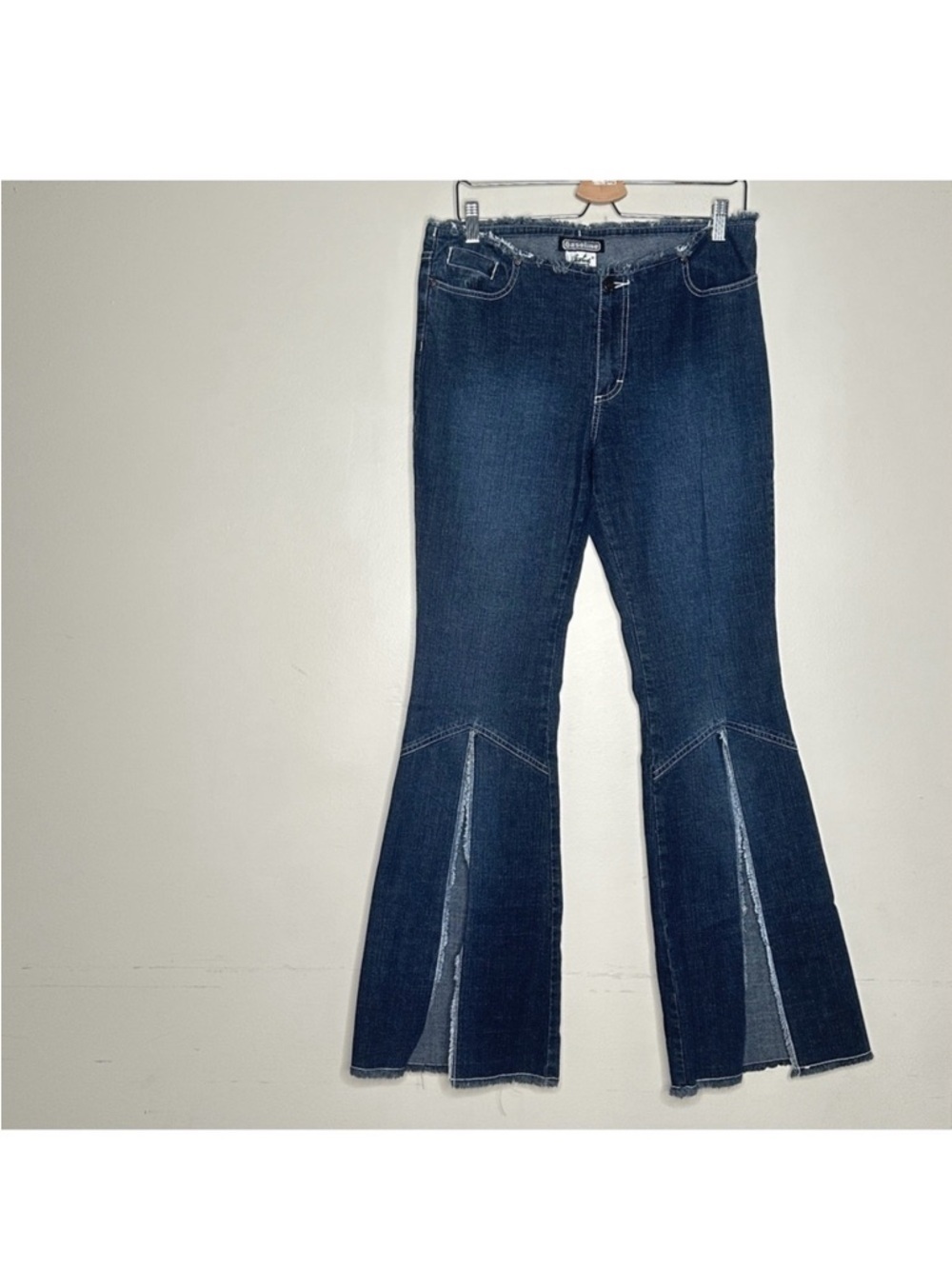 Vintage Y2K Gasoline Flare Jeans Dark Wash Size 13